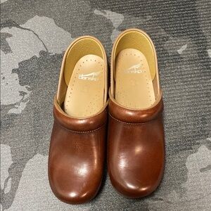 Dansko Brown Leather Clogs
